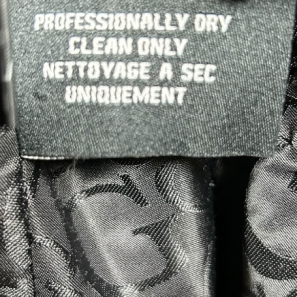 Guess Womens Large Dark Gray Wool Blend Lined Collared Fitted Pea Coat - Picture 11 of 12